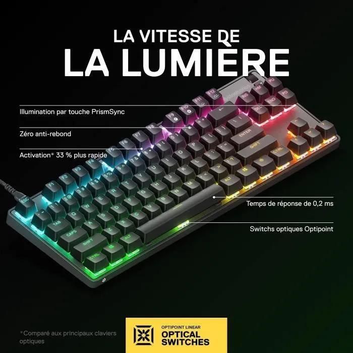 SteelSeries Apex 9 TKL - Clavier - backlit - USB - Fran�ais - commutateur :... - 3