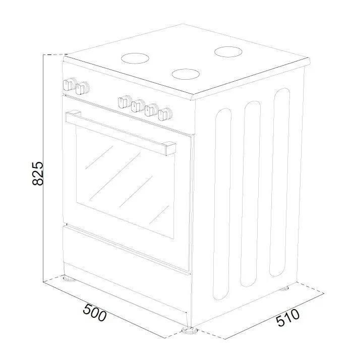 Oceanic OCEACV5050B8 Cuisinire Noir - 6