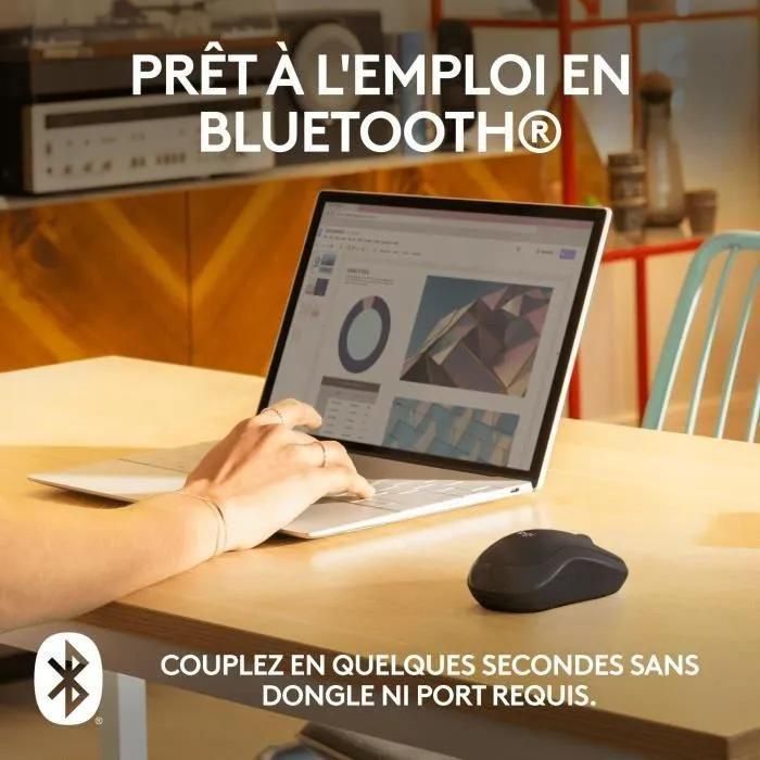 Logitech M240 Silent - Souris - droitiers et gauchers - optique - 3 boutons... - 2