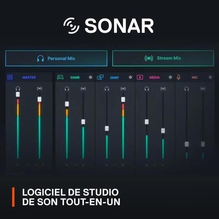 Micro gaming streaming XLR STEELSERIES ALIAS PRO Noir - 4