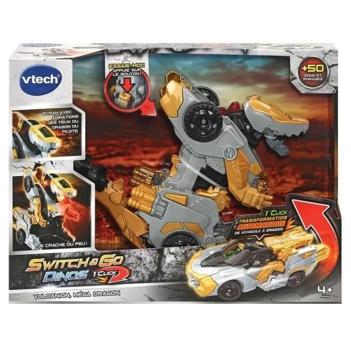 Vtech Switch & Go Dinos 1'click - Vulcanion, M�ga Dragon - 3