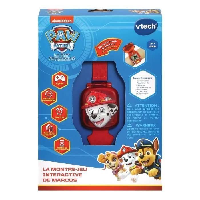 Jouets Educatifs Licence Pat Patrouille - La Montre-Jeu Interactive De Marc... - 3