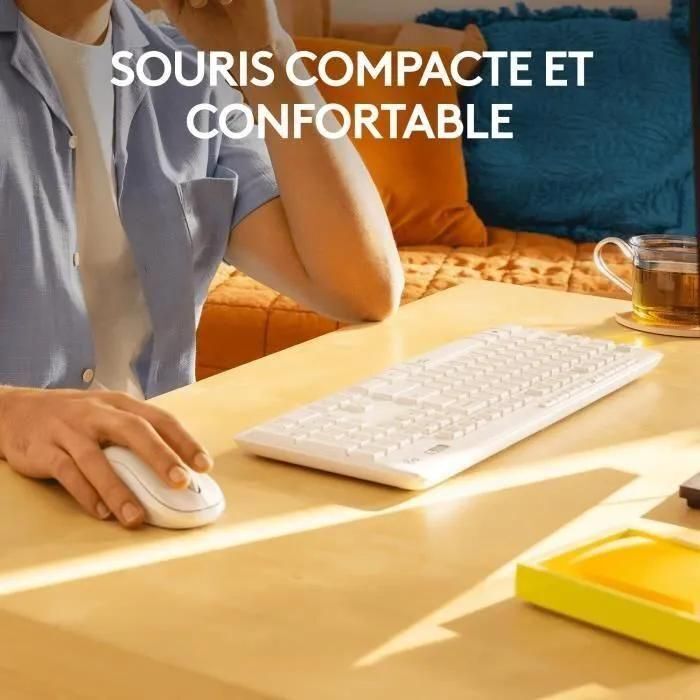 Logitech MK295 Silent - Ensemble clavier et souris - sans fil - 2.4 GHz - F... - 4