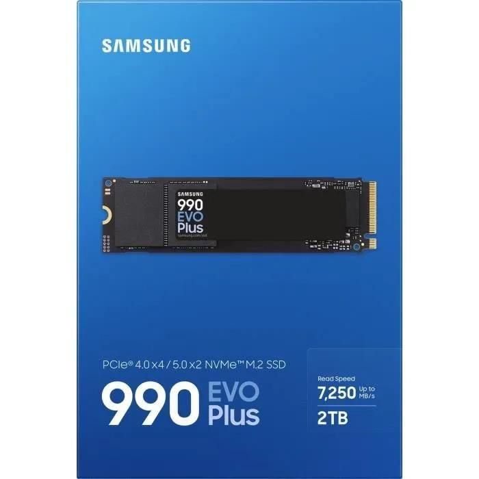 Samsung 990 EVO Plus MZ-V9S2T0 - SSD - chiffr - 2 To - interne - M.2 2280 ... - 5