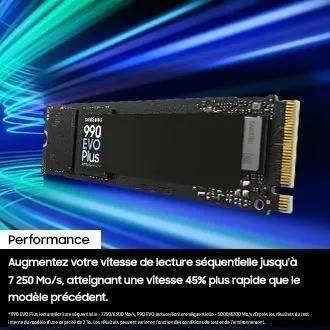 Samsung 990 EVO Plus MZ-V9S1T0 - SSD - chiffr - 1 To - interne - M.2 2280 ... - 4