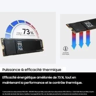 Samsung 990 EVO Plus MZ-V9S1T0 - SSD - chiffr - 1 To - interne - M.2 2280 ... - 5