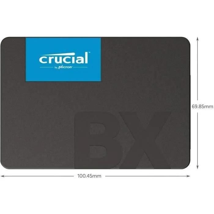 Crucial BX500 - SSD - 1 To - interne - 2.5' - SATA 6Gb/s - 3