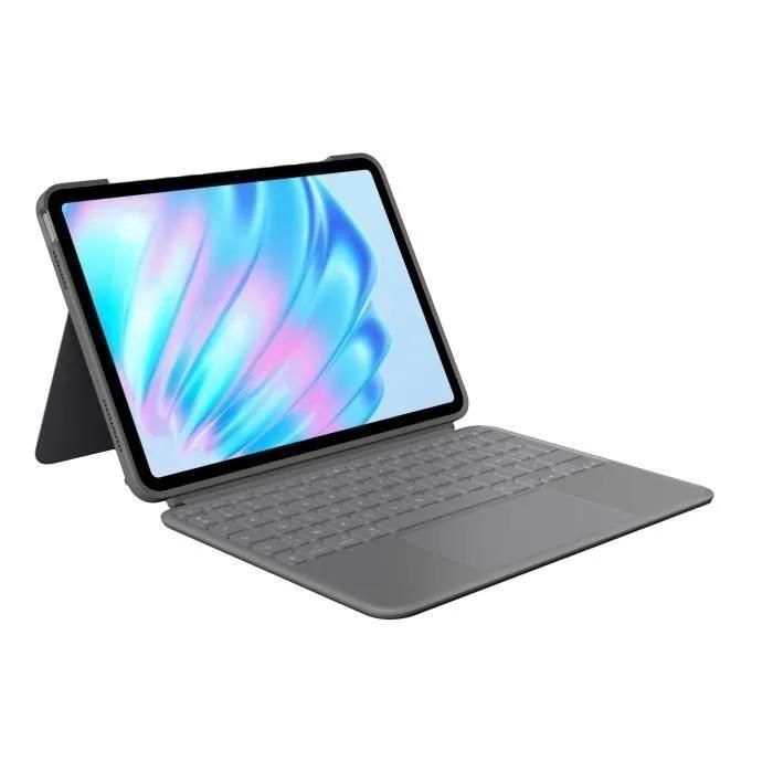 Logitech Combo Touch - Clavier et tui - avec trackpad - rtroclair - App...