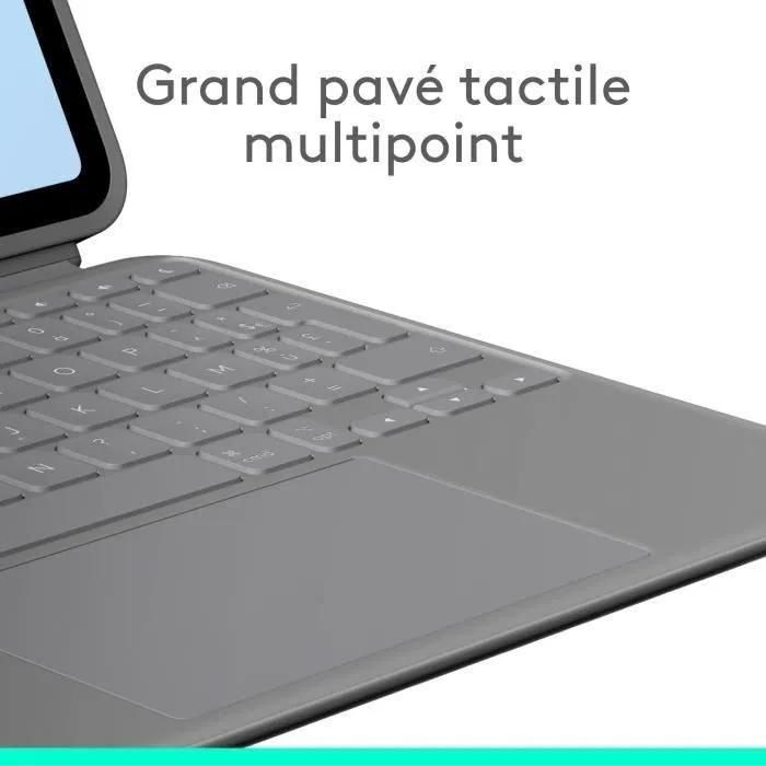 Logitech Combo Touch - Clavier et tui - avec trackpad - rtroclair - App... - 4