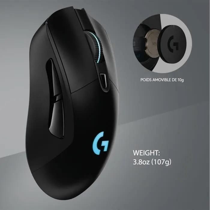Souris de jeu sans fil Logitech G703 LIGHTSPEED with HERO 16K Sensor - Sour... - 4