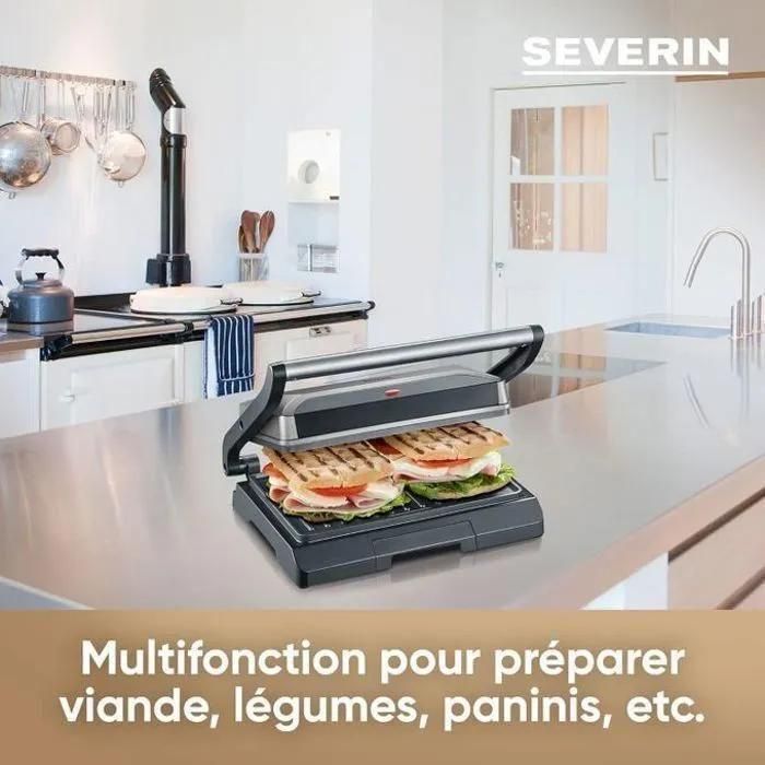 SEVERIN KG 2394 - Gril -�lectrique - 333.5 cm � - noir/gris m�tallis� - 3