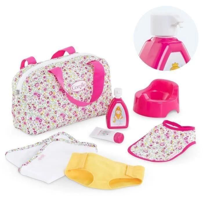 Mes Accessoires Poupons Corolle Bb36 Coffret Accessoires  Langer Fleuri