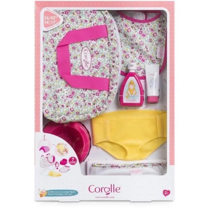 Mes Accessoires Poupons Corolle Bb36 Coffret Accessoires  Langer Fleuri - 2