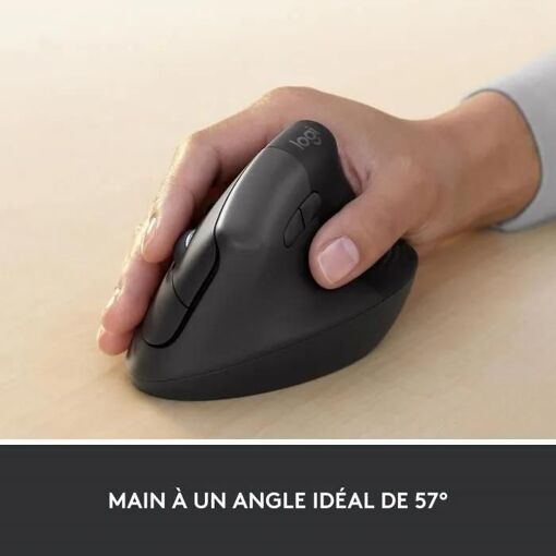 Logitech Lift for Business - Souris verticale - ergonomique - 6 boutons - s... - 4