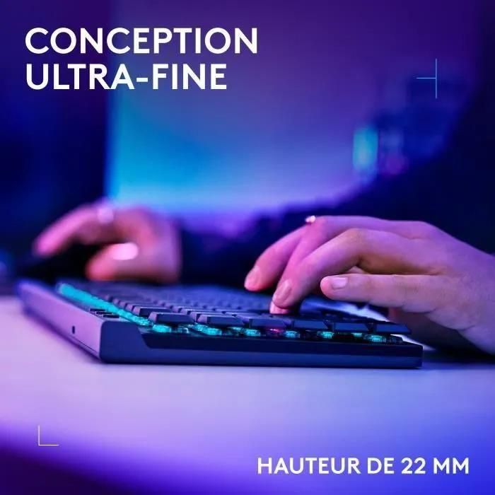 Clavier Gamer - Sans fil - Logitech G - G515 TKL Lightspeed - Mcanique Lin... - 4