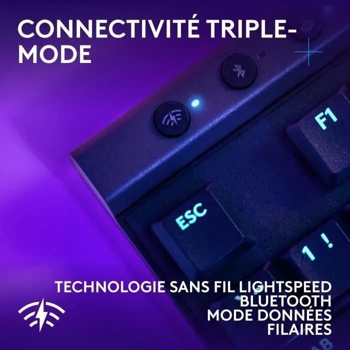 Clavier Gamer - Sans fil - Logitech G - G515 TKL Lightspeed - Mcanique Lin... - 5