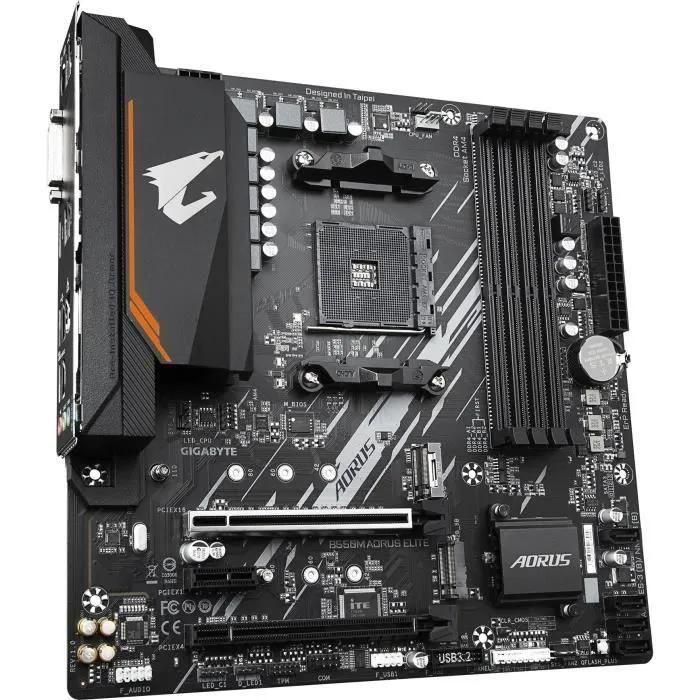 Gigabyte B550M AORUS ELITE - 1.0 - carte-m�re - micro ATX - Socket AM4 - AM... - 5