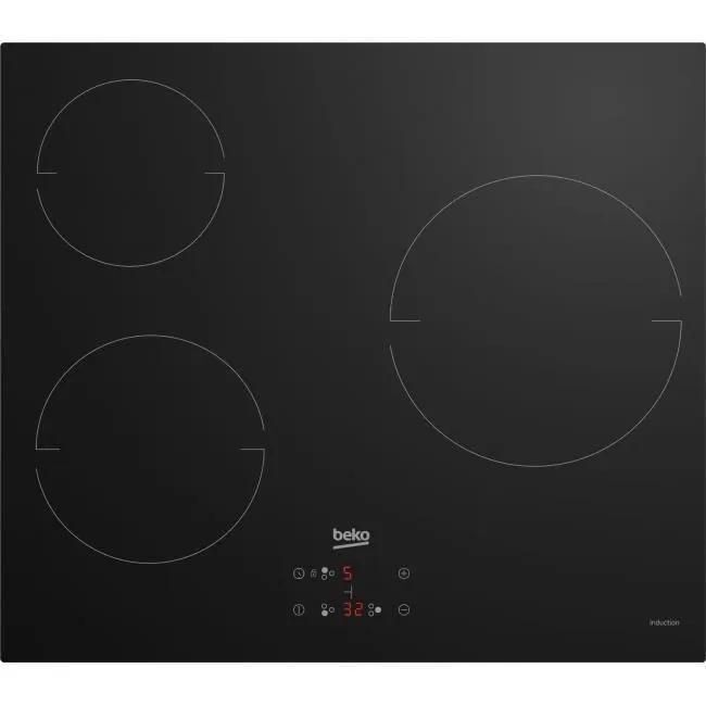 Beko HIC63400 Vitroc�ramique Noir - 3 foyers