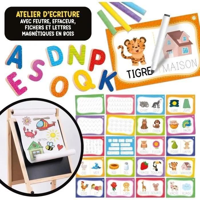 Maxi Tableau R�glable Pour Enfants - Lisciani - Id�al Pour Apprendre A Lire... - 6
