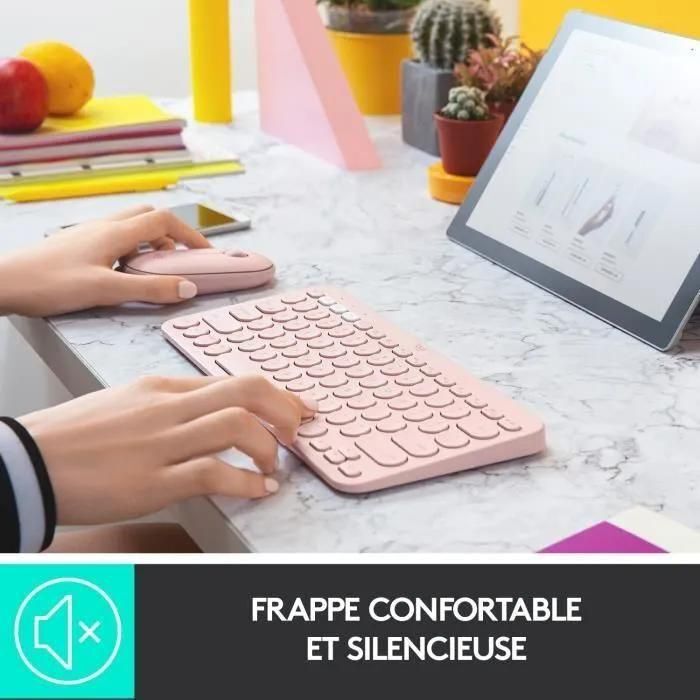 Logitech Clavier Bluetooth multi-appareils K380 - Clavier - sans fil - Blue... - 3
