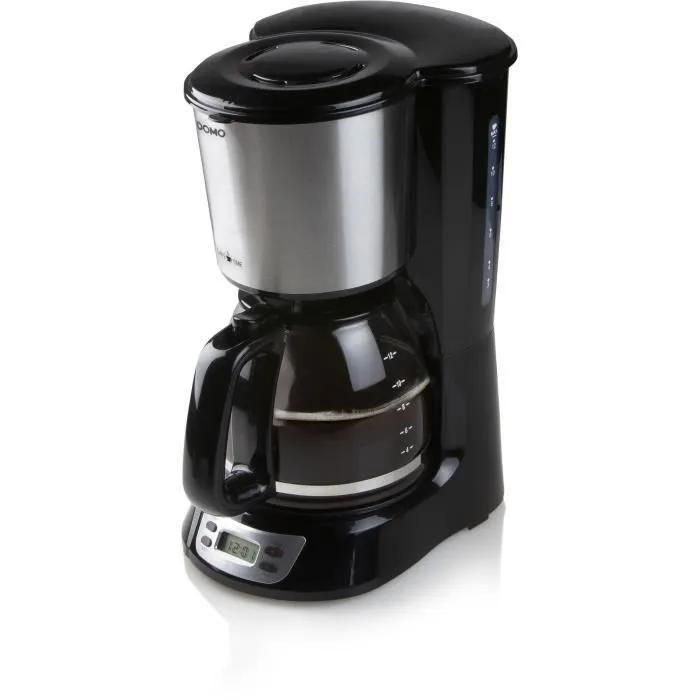 DOMO DO708K - Cafeti�re - 12 tasses - noir/inox - 4