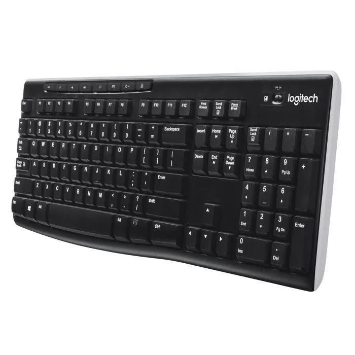 Clavier sans fil Logitech K270 - Clavier - sans fil - 2.4 GHz - Fran�ais - 4