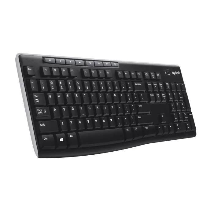 Clavier sans fil Logitech K270 - Clavier - sans fil - 2.4 GHz - Fran�ais - 5