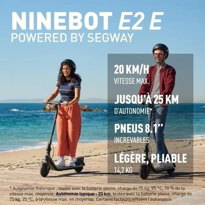 Trottinette Électrique Ninebot Kickscooter E2 E Segway 450 W Noir - 2