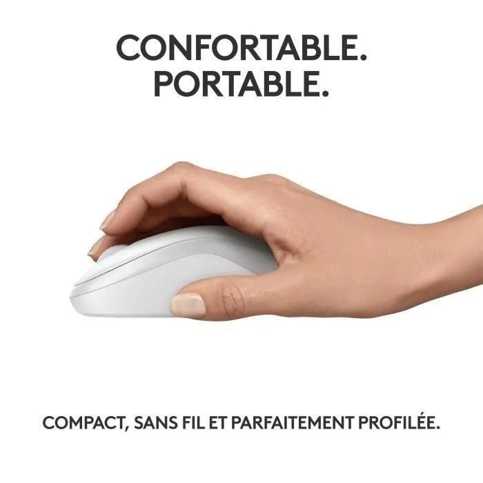 Logitech M240 Silent - Souris - droitiers et gauchers - optique - 3 boutons... - 5