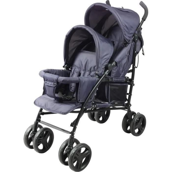 Poussette Canne Double Bambisol - 6-36 Mois Pour Le Siege Avant (Max 15 Kg)...