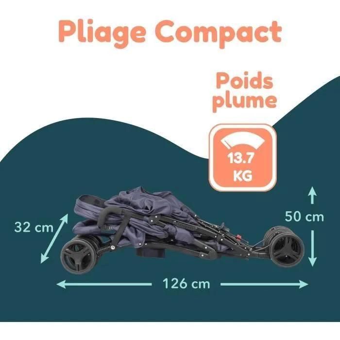 Poussette Canne Double Bambisol - 6-36 Mois Pour Le Siege Avant (Max 15 Kg)... - 5