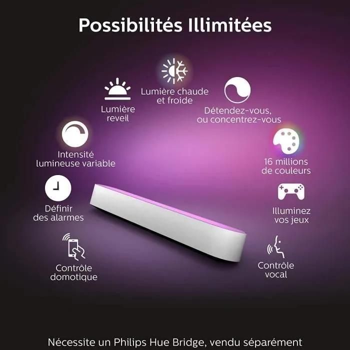 Lampe Connecte Philips Hue Play Pack X1 Blanc - 6