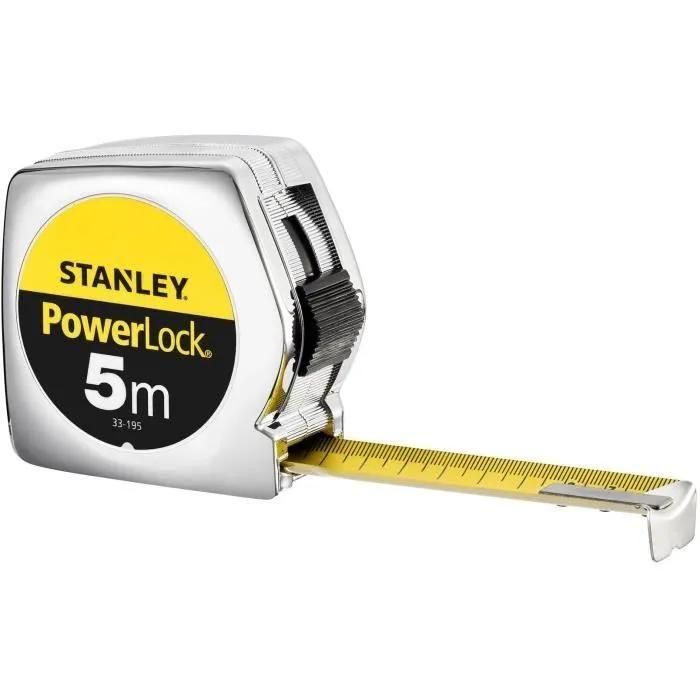 M�tre Ruban Powerlock 5m - 25mm Stanley - 3253561331954 - 3