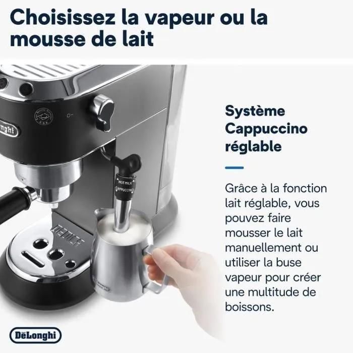 De'Longhi DEDICA EC 685.BK - Machine � caf� avec mousseur � lait - 15 bar -... - 4