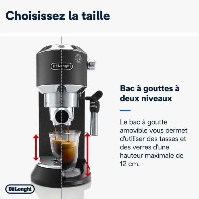De'Longhi DEDICA EC 685.BK - Machine � caf� avec mousseur � lait - 15 bar -... - 5