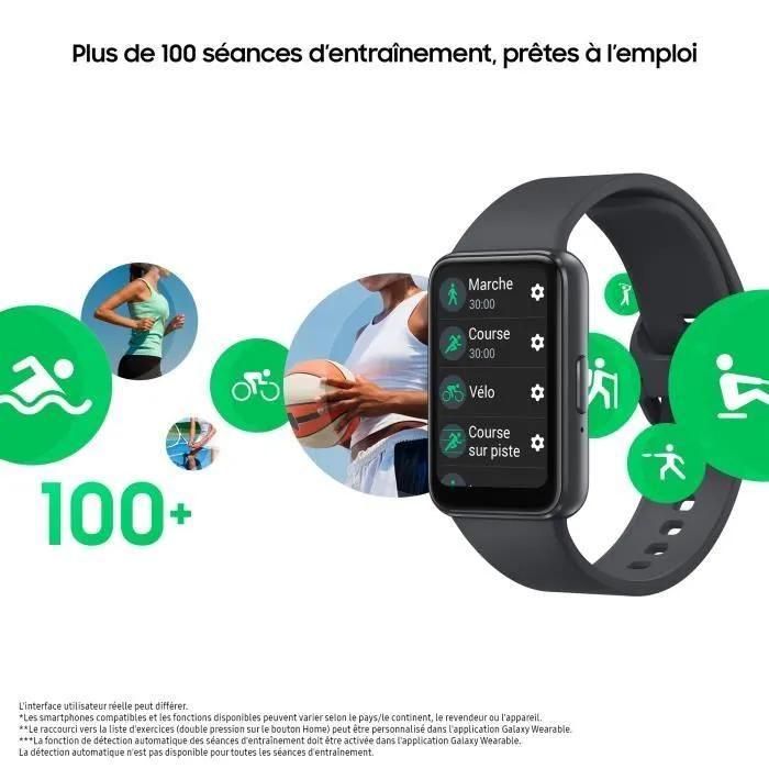 Samsung Galaxy Fit3 - Tracker D'activit�s Avec Bracelet - Affichage 1.6' - ... - 4