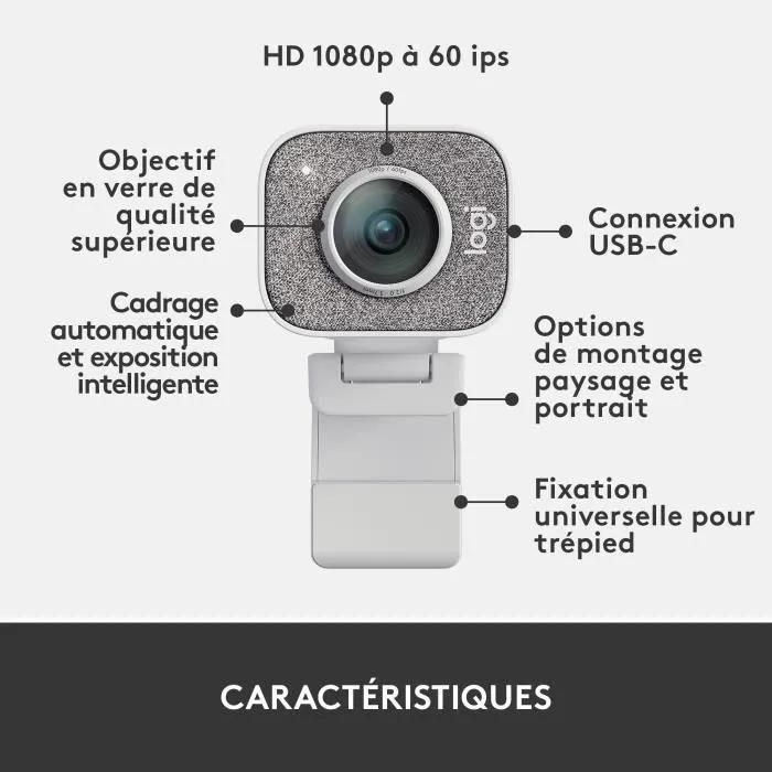 Webcam Logitech Streamcam Off White - 6