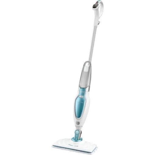 BLACK+DECKER FSM16CD-QS - Nettoyeur � vapeur - balai - blanc/bleu - 2