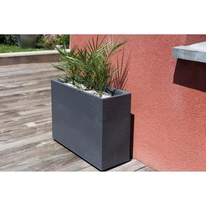 Pot Loft L Graphit - Anthracite - 78.5x29.5x60cm 46l - Eda Plastiques - Int... - 5