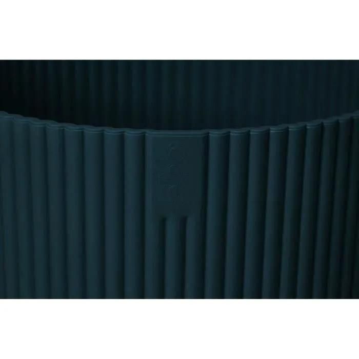 Pot De Fleurs Rond Vibes - Plastique - �25 - Bleu Fonc� - 5