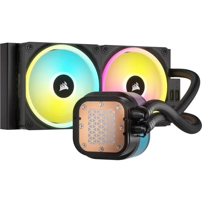Icue Link H100i Lcd Liquid Cpu Cooler (schwarz) - 6