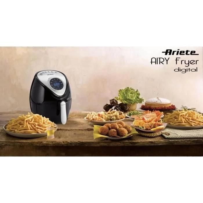 Ariete Airy 4616 - Friteuse avec peu d'huile - 2.6 litres - 1.3 kWatt - 3