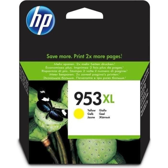 HP 953XL - 18 ml - � rendement �lev� - jaune - original - blister - cartouc...