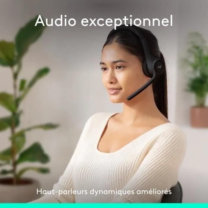 Casque PC Logitech Zone 300 Bluetooth sans fil avec microphone anti-parasit... - 3
