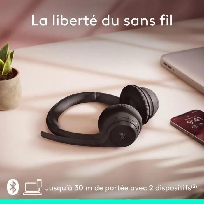 Casque PC Logitech Zone 300 Bluetooth sans fil avec microphone anti-parasit... - 4