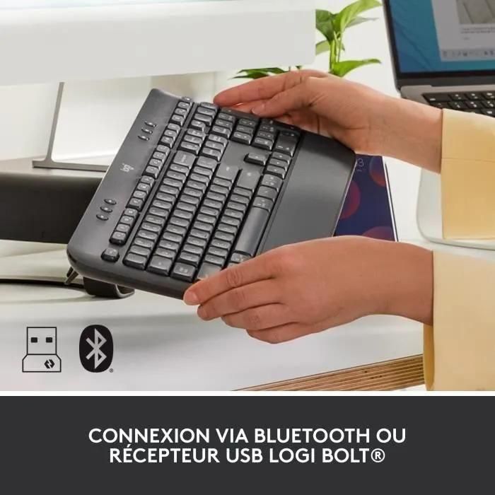 Logitech Signature K650 - Clavier - sans fil - Bluetooth LE - AZERTY - Fran... - 4