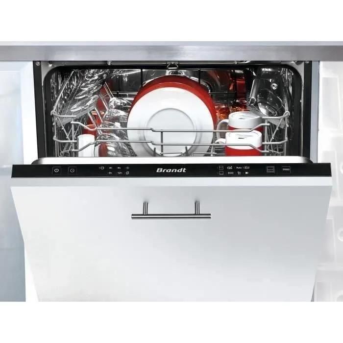 LAVE-VAISSELLE INTGRABLE BRANDT LVE334J - 13 COUVERTS - L60CM - 44 DB - NO...