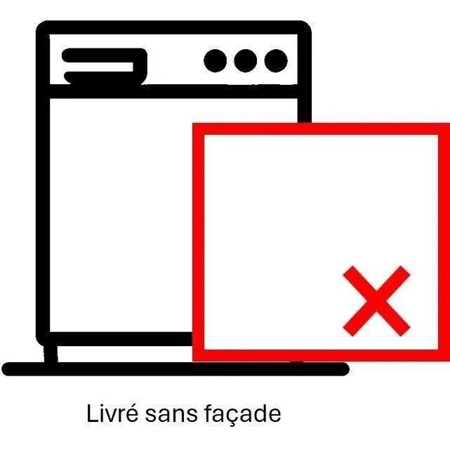 LAVE-VAISSELLE INTGRABLE BRANDT LVE334J - 13 COUVERTS - L60CM - 44 DB - NO... - 2