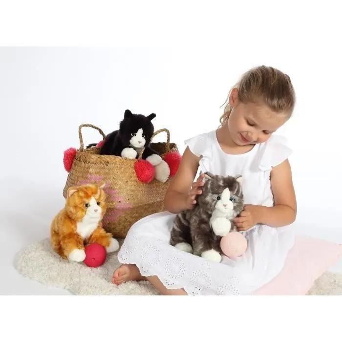 Peluche Chat Mimiz Gris - 28 Cm - 4