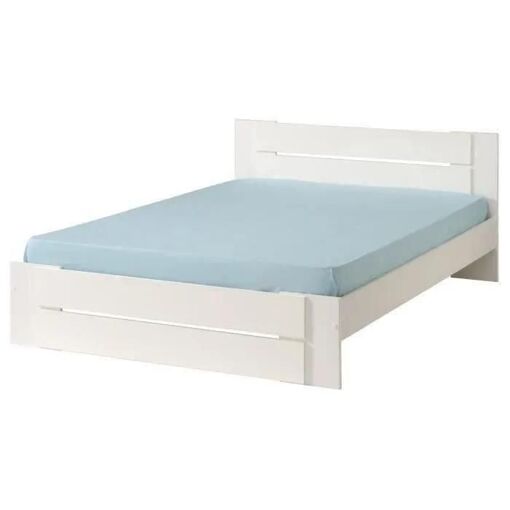 Parisot Lit 140x190 Cm D�cor Blanc Brillant - 3